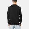 STONE ISLAND Logo Patch Crewneck Sweatshirt 'Black' Men's 101563051-A0029