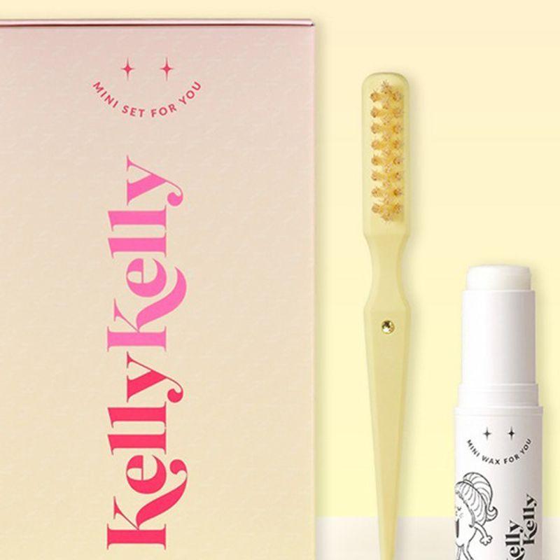 Kellykelly mini set (mini comb + mini wax) lemon lemon