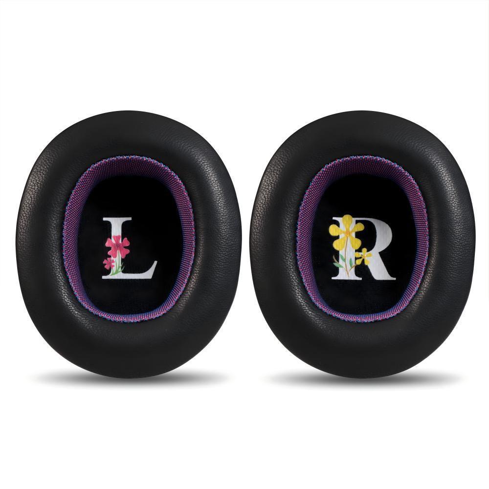 Replacement ear cushions - For JBL Live 650BTNC 660 E65BTNC - lambskin Black чёрный