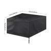 Oxford Cloth Outdoor Table Cover Dust-Proof Heavy Duty Patio Furniture Covers Waterproof Black