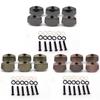 6pcs Guitar Tuning Head Buttons Metal Tuning Key Small Square Buttons Head 3 Coloer
