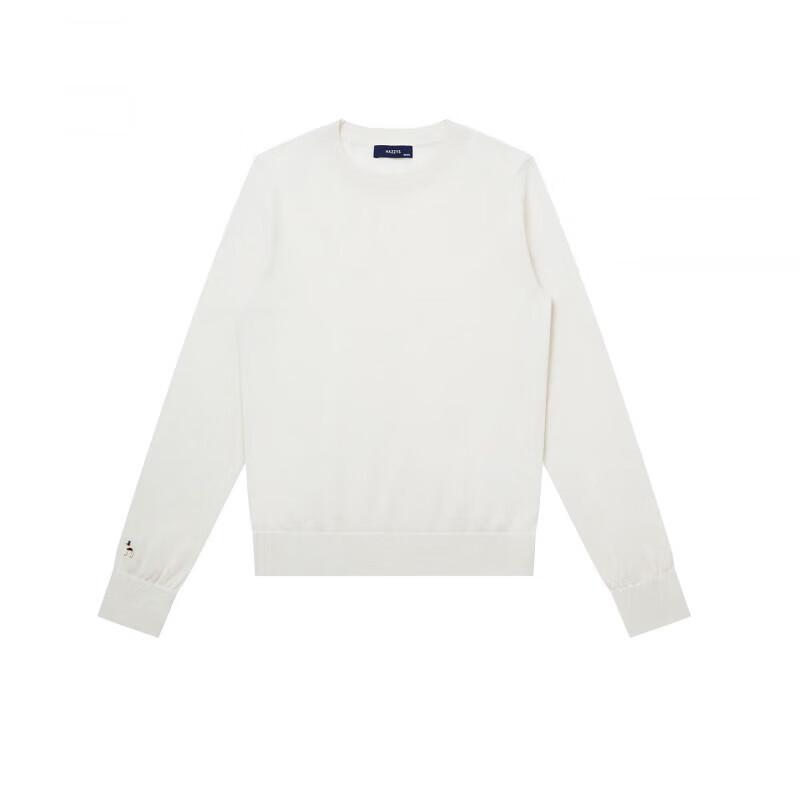 HAZZYS Women's Fall Round Neck Solid Wool Pullover Sweater