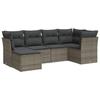 VidaXL Garden Lounge Set with Cushions 6 Pcs, Patio Sofas, Patio Furniture Set, Outdoor Furniture, Grey 3249789