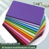Caiet Jurnal Colorat cu Cusături Curcubeu, Liniat, Format A5/A6, pentru Studenți și Birou