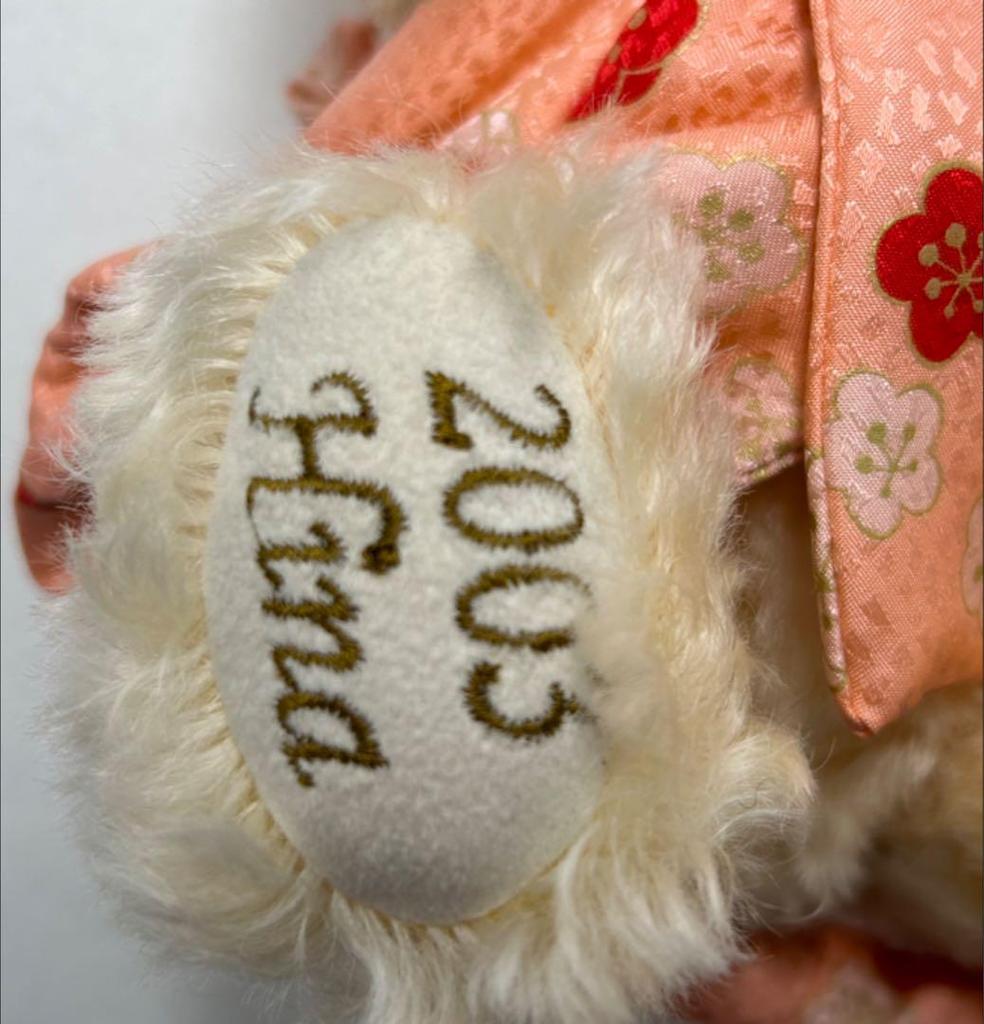 [USED] Steiff HINA Teddy Bear with Battledore