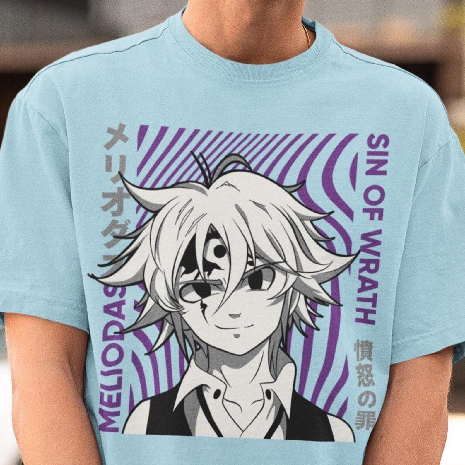 Meliodas Seven Deadly Sins T-Shirt – Anime Manga Tee,Nanatsu No Taizai Shirt,Meliodas Sweater XL