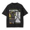 Rapper Vybz Kartel Washed TShirt Male  Streetwear Casual T Shirts Summer Crewneck Hipster Tee Shirt Print Oversized Tops