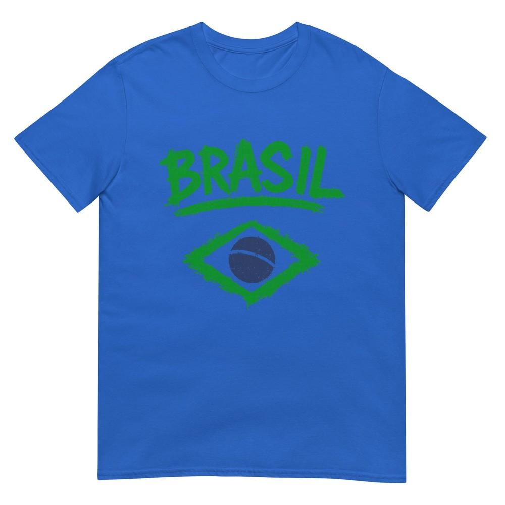 Brasil With Brazilian Flag Unisex Unisex Kids Yellow Brazil Tshirt