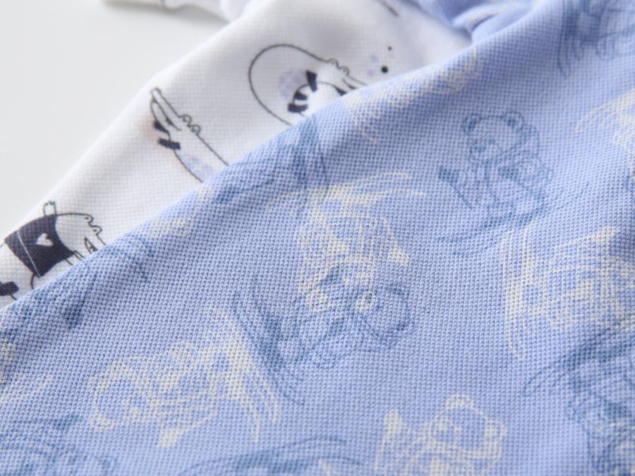2026 Trendy Boys' Full Print Short Sleeve Polo Shirt for Summer