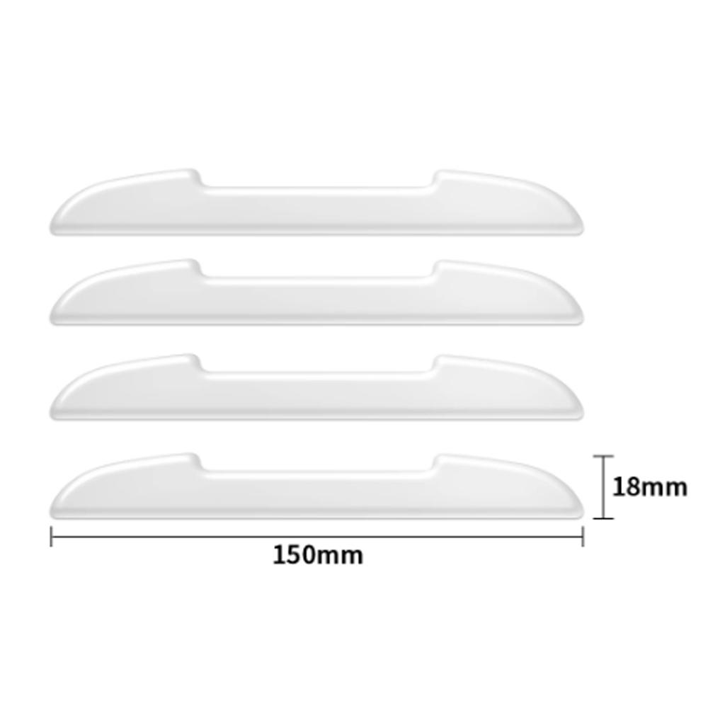 AAAMQ1 4pcs Transparent Car Badge Door Anti-Collision Strip Bumper Guard Protector Sticker For Ford Focus Mustang Mk3 Ranger Mondeo Mk4