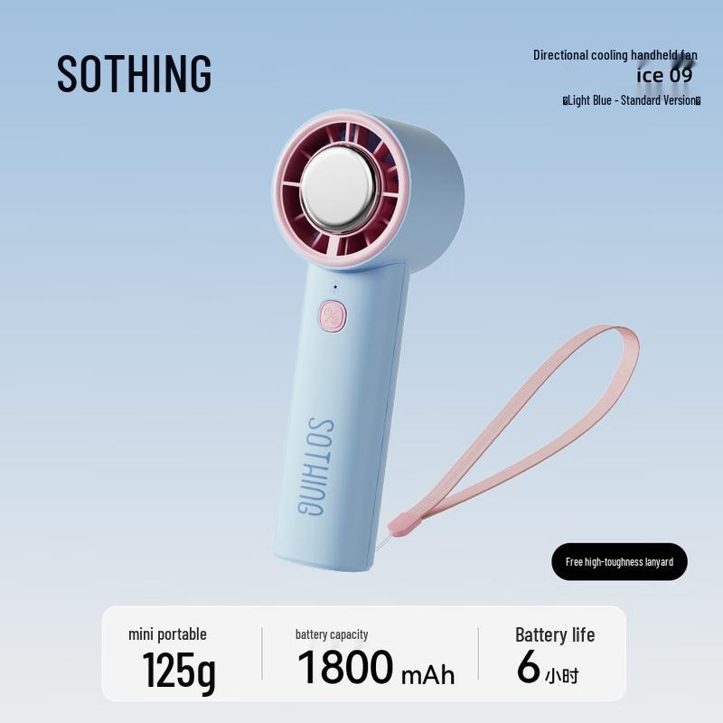SOTHING Portable Handheld Fan with Ice Cooling & 5 Speeds