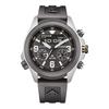Serie Eco-Drive 200m Resistente al Agua Cuarzo Correa de Caucho Reloj para Hombre Esfera Negra JV1007-07E