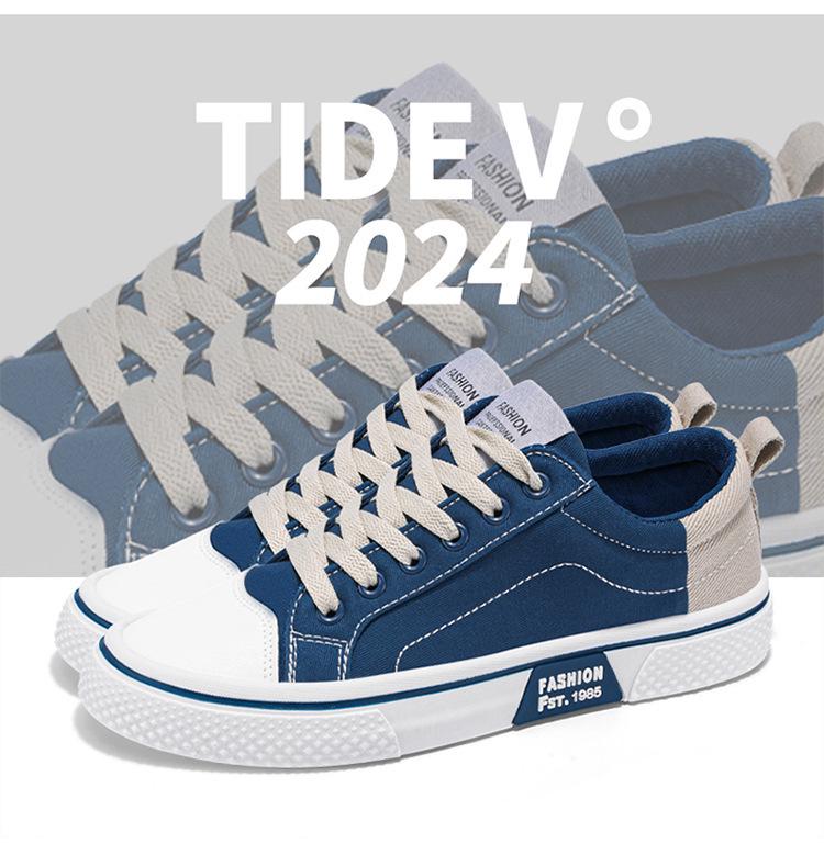 Męskie Oddychające Buty Skateboardowe 2024 - Miękka Podeszwa Płócienne Casual Sportowy Trend