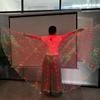 Retractable LED Luminous Butterfly Wings Costume for Halloween, Cosplay, and Performances - Adult and Child Sizes Available