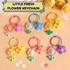 Bonbonfarbe Blume Schlüsselanhänger Anhänger Süß Vielseitig Kopfhörerhülle Hängende Dekoration Rucksack Dekoration Zubehör Geschenke