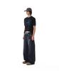 AAKAM Stamp Printed Ringer Top (Black)
