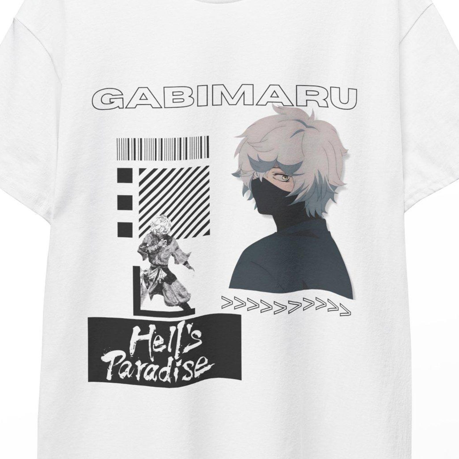 hell s paradise,hell s paradise poster,HellsParadise Shirt,Gabimaru Shirt,hell s paradise sticker,hell s paradise print,Gabimaru, yuzuriha 2XL