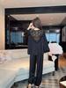 Spring Sweet Princess Lace Ice Silk Pajamas: Women's Loose Korean Court Style, Long Sleeve Pullover Top and Pants Set