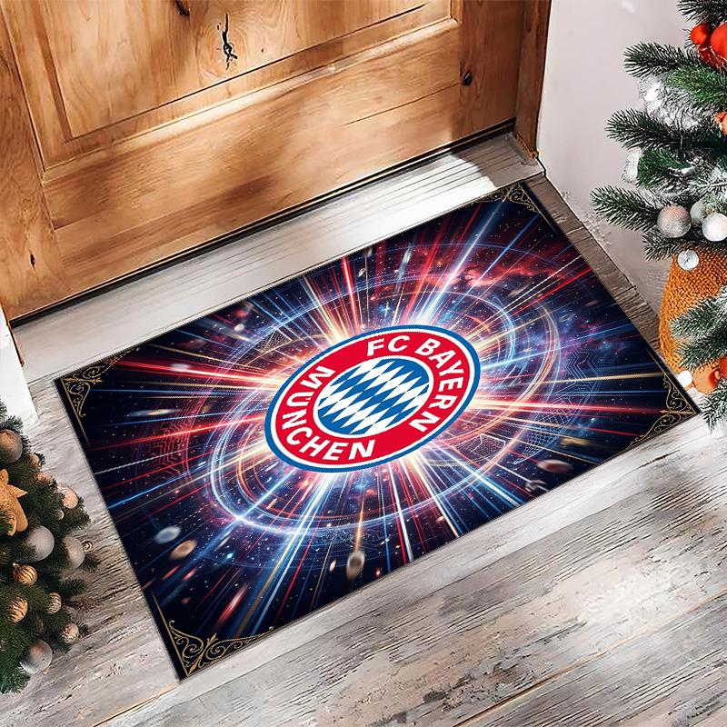 Bayern Munich Printed Flannel Area Rug Non Slip Soft Polyester Floor Carpet Indoor Decor Mat for Bedroom Living Room Sofa Game Room Home Decoration