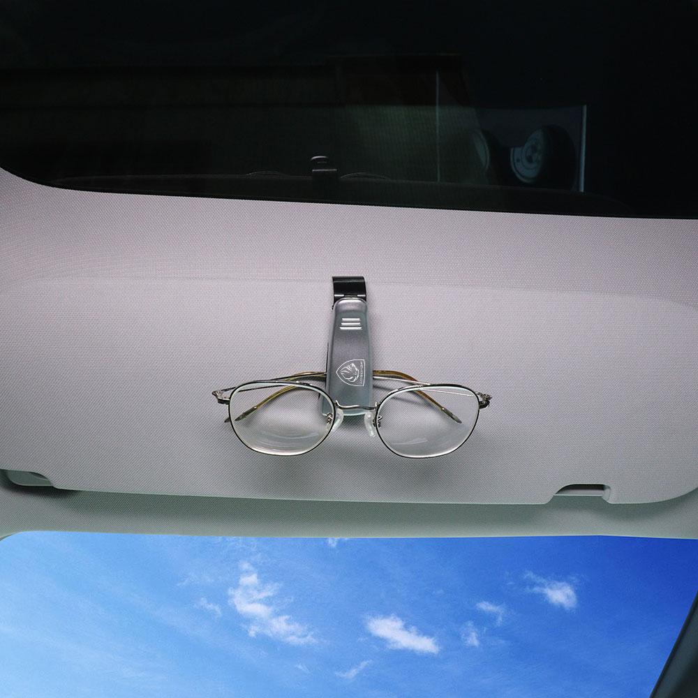 Accessori Porta Occhiali Parasole per Auto Clip Porta Occhiali per Peugeot 206 307 301 308 3008 207 208 407 408 2008 5008