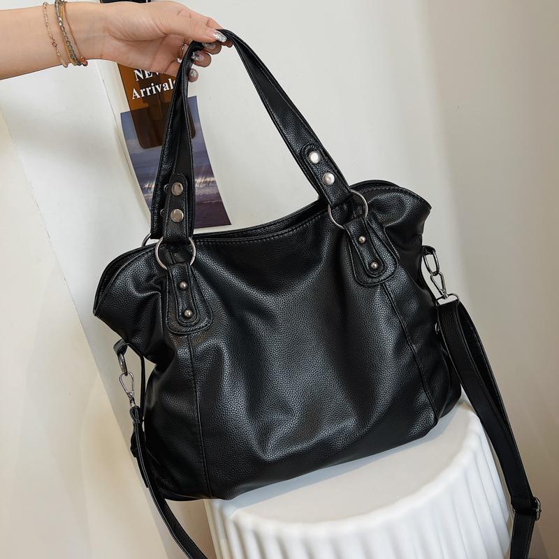 Women's Bag New Retro Handbag Fashionable and Simple Shoulder Messenger Bag Korean Version Large-capacity Women's Backpack