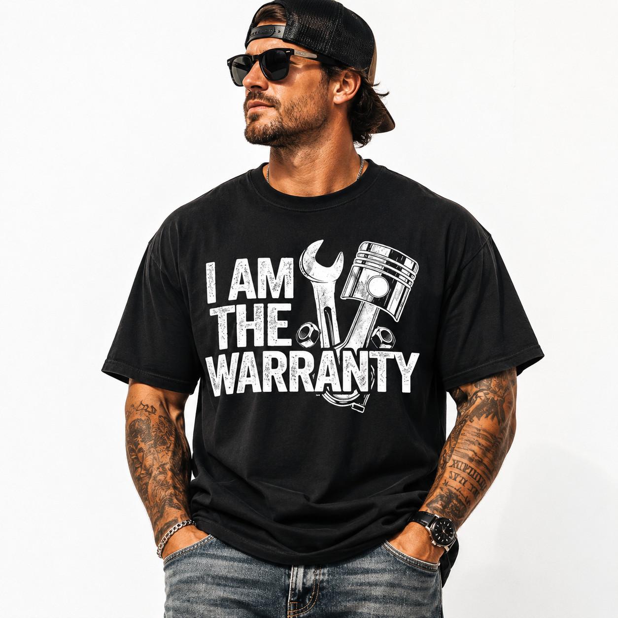 Funny Mechanic Shirt I Am The Warranty Auto Repair Mens Graphic Tee S