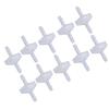 10PCS Barb Check Valve PP Plastic Ozone Resistant Diaphragm Single Way Water Stop Valve 3mm Translucent