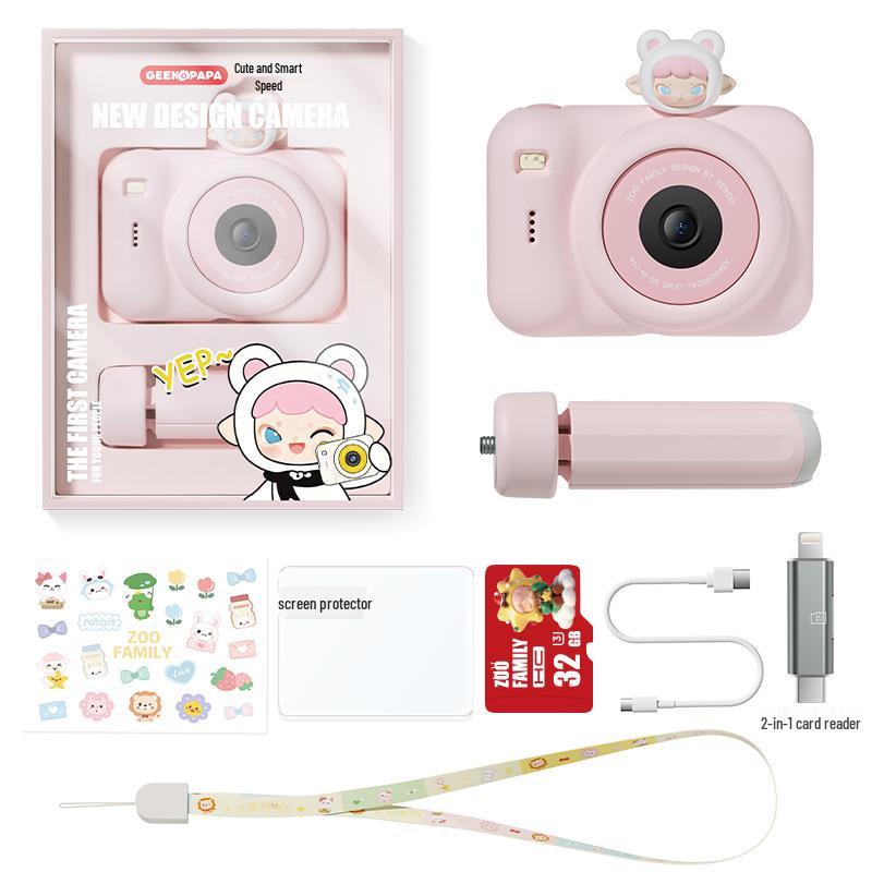 GEEKPAPA A6 Kids' Digital Camera: Trendy Toy Design, High-Quality Pixels, Perfect for Students and As a Birthday Gift.