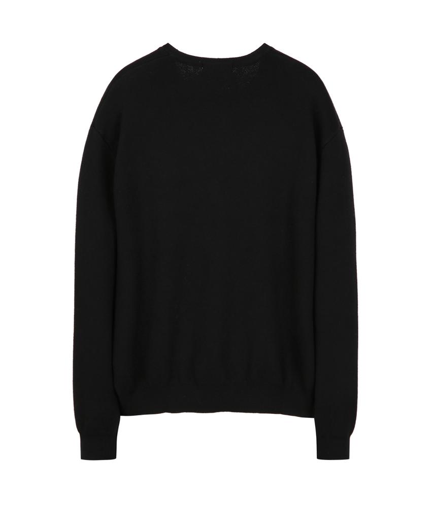 IL CORSO Minimal Round Knit Black Iesw5F501Bk