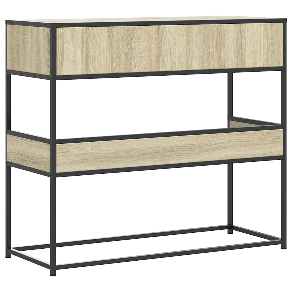 Vidaxl Console Table, Sonoma Oak, 90X35X80 Cm
