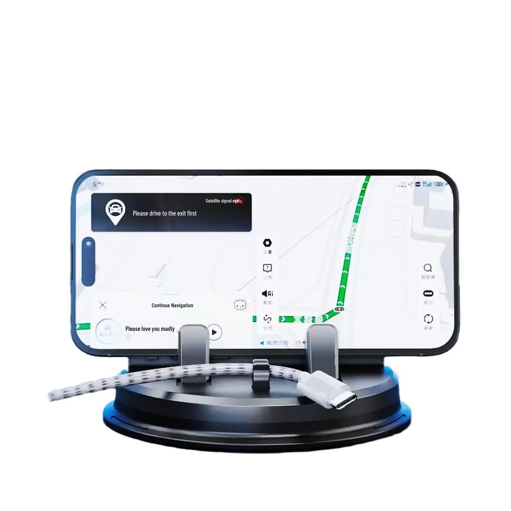 Rotating Dashboard & Console Car Phone Holder with Suction Cup