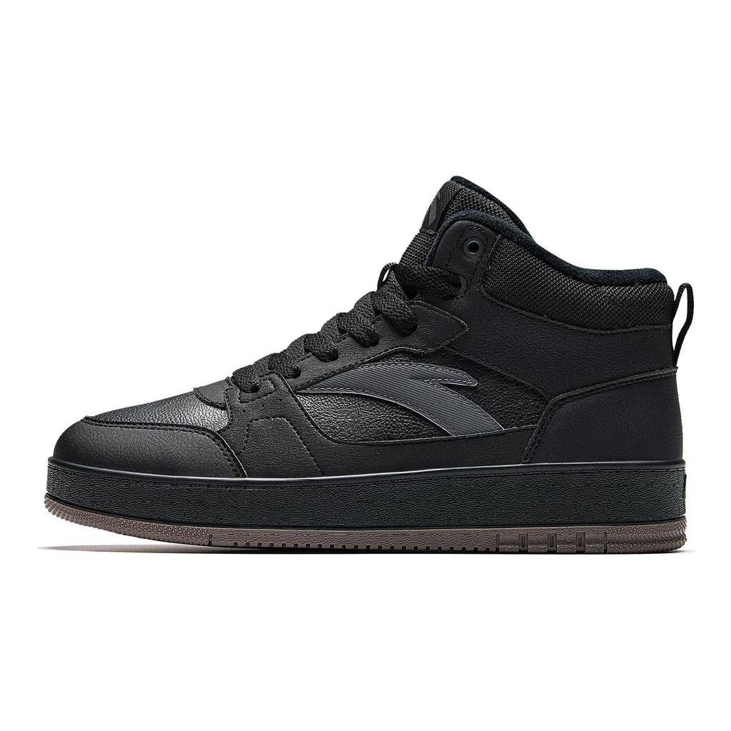 Anta High Top Skateboard Shoes Men's Black/Castle Gray 912548938-3