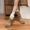 High-top Shoes, Woolen Boots, Women's New Style, Thickly Padded Boots
