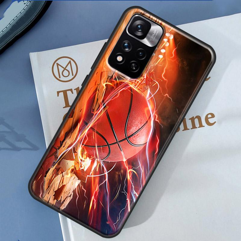 Basketball Case For Xiaomi Redmi 14C 13C 10C 12C Redmi Note 13 14 Pro 12 11 9 10 9S 10S 11S 12S Cover