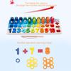 Children s Magnetic Fishing Toy Early Education Logarithmic Board Wooden Number Puzzle Shape Sorting for Kids Toddlers