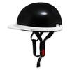 SELENEFF Half Motorcycle Half Helmet for Motorcycles and One Size Fits Lightweight with Brim Helmet, Mopeds, Unisex, Most, (Black)
