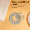 Sweet Mini Round Faux Pearls Hair Clip Non-slip Cross Teeth Back Head Small Hair Claw Styling Hair Accessories