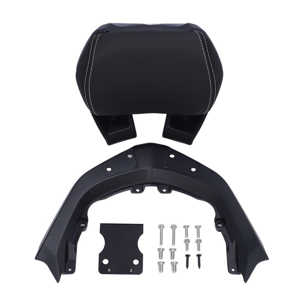Motorcycle Rear Passenger Seat Tailstock Backrest Aluminum Alloy Passenger Backrest Cushion Pad for