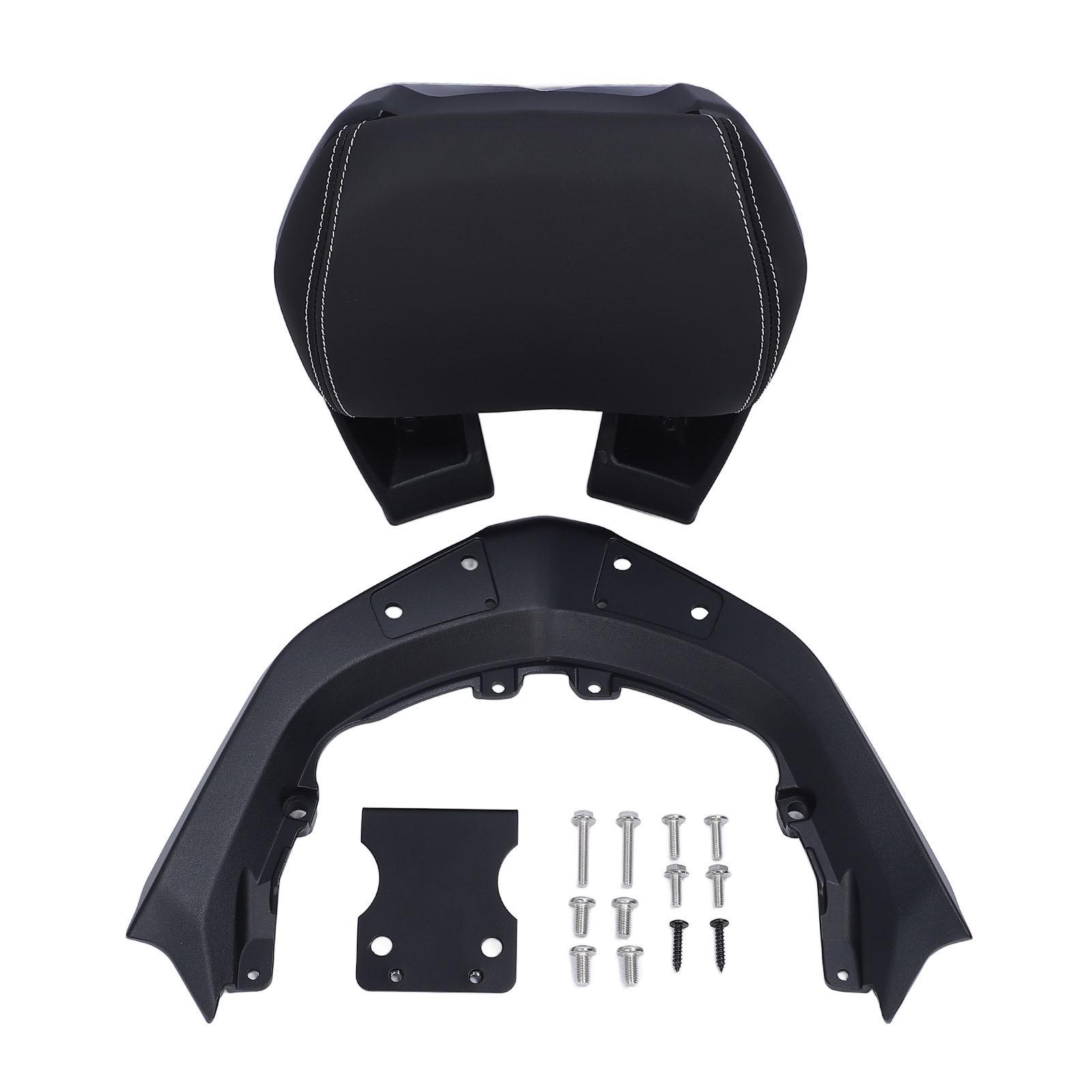 

Motorcycle Rear Passenger Seat Tailstock Backrest Aluminum Alloy Passenger Backrest Cushion Pad for