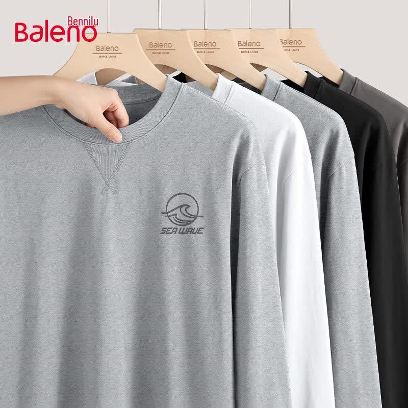 Baleno Men's Pure Cotton Long-Sleeve T-Shirt