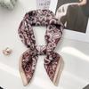 Korean version of herringbone pattern cashew flower small square scarf silk scarf women's spring and autumn scarf fashion matching shirt suit scar