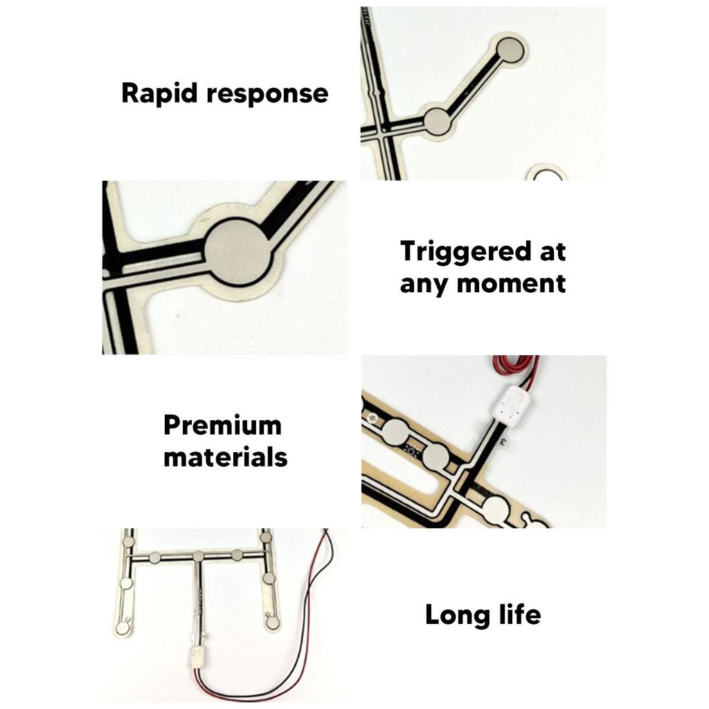 Safety Belt Pressure Sensor Sensitive Quick Response Thin Film Car Seating Pressure Sensor 50V