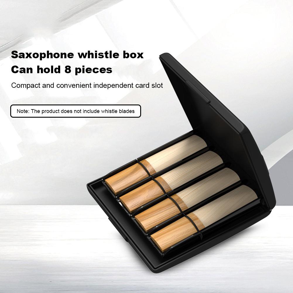 Waterproof Clarinet Reed Case for 8 Pcs Reeds Drop Proof Saxophone Reed Holder Saxophone Reed Storage Case Saxophone Accessories