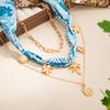Resort Style Starfish Flower Pearl Shell Chain Necklace Set of 3 Layered Beach Boho Summer Vacation Dainty Jewelry Gift