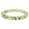 New European & American Style Cross Bracelet, 8MM Natural Stone Beaded Fashion Accessory