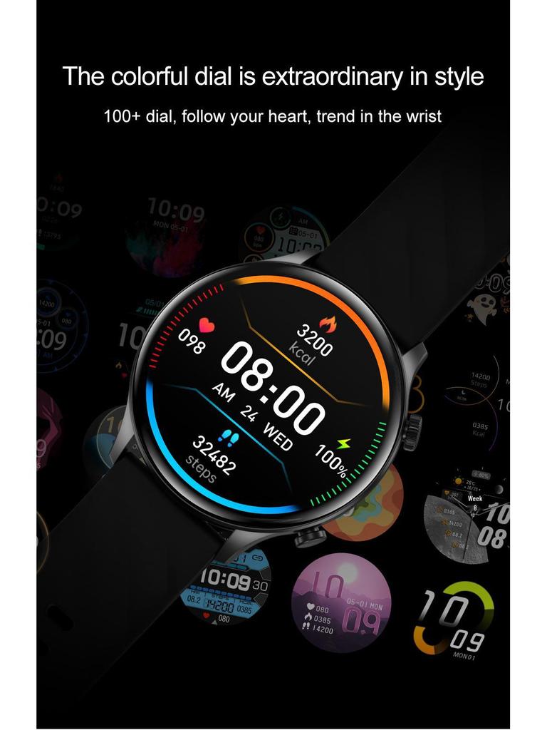 2024 zw63 Round Screen Smartwatch with Bluetooth Call & Multifunctional Health Sports Features