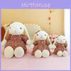 Cartoon Coffee Bunny Plush Toy Stuffed Doll Dress Little Rabbit Holiday Gift