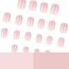 French Rose Pink Short Square Wearable Nail Tips - Hot Selling Fake Nails