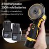 Mini Handheld Electric Angle Grinder 21V Cordless Cutting Polishing Machine Multifunctional Cutter Polisher Grinder 19500RPM