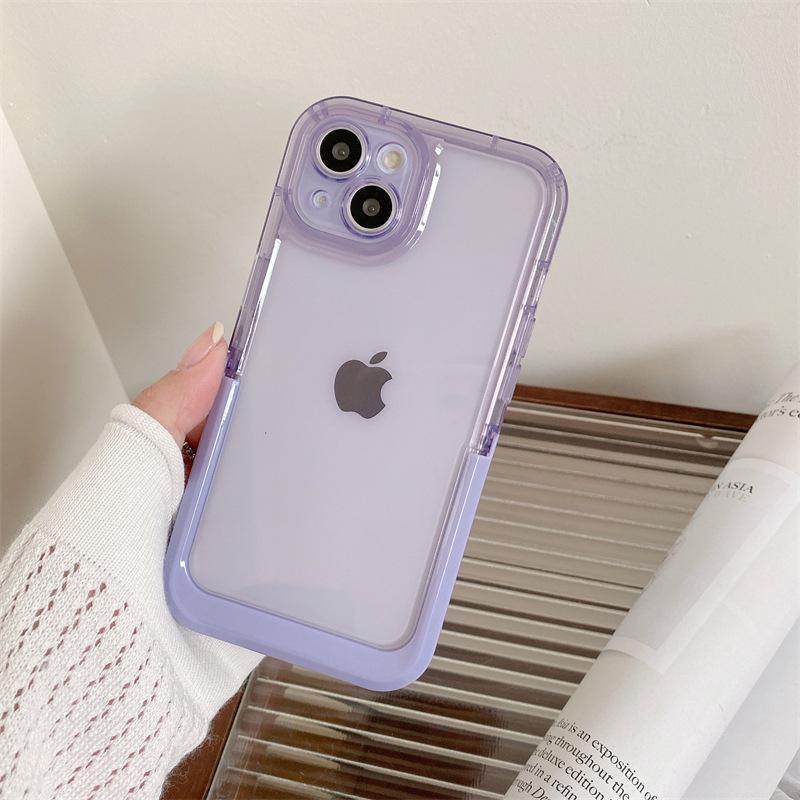 Candy solid color invisible bracket for iPhone15Promax/14Plus Apple 13/12 mobile phone case protection